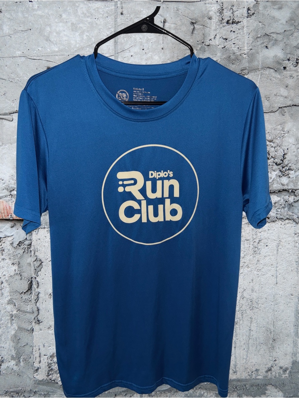 Diplos Run Club Short Sleeve Performance Tee in Blue